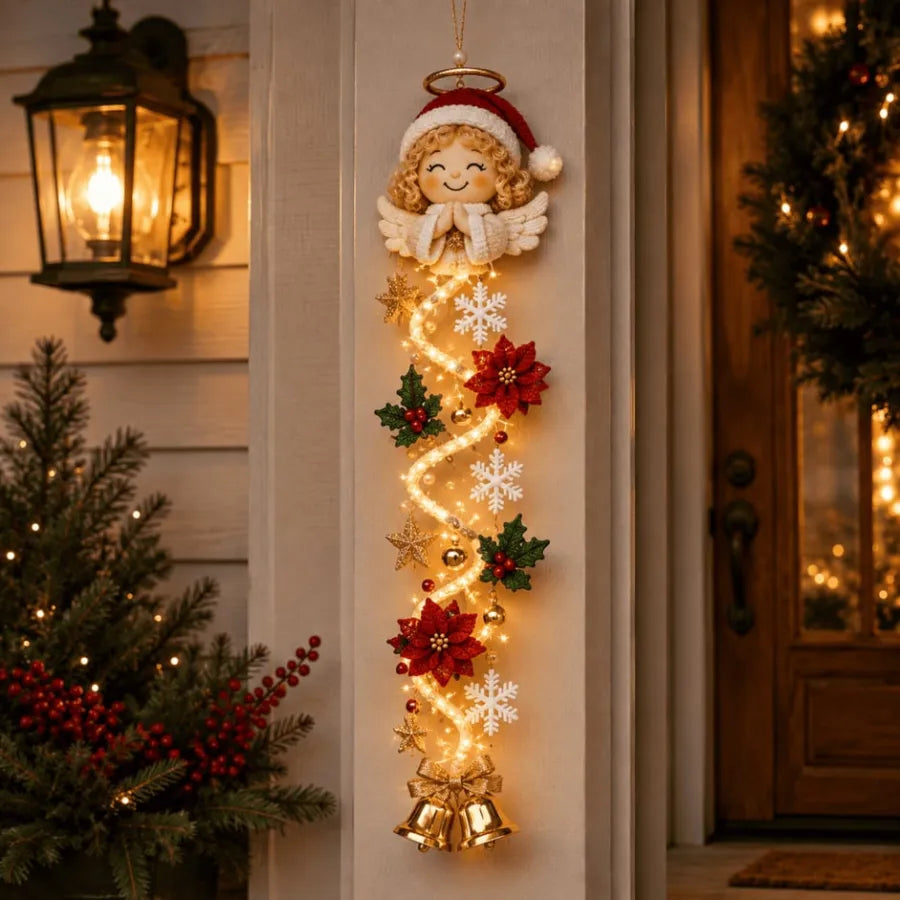 Glowing Christmas Door Hanger – 6 Festive Designs
