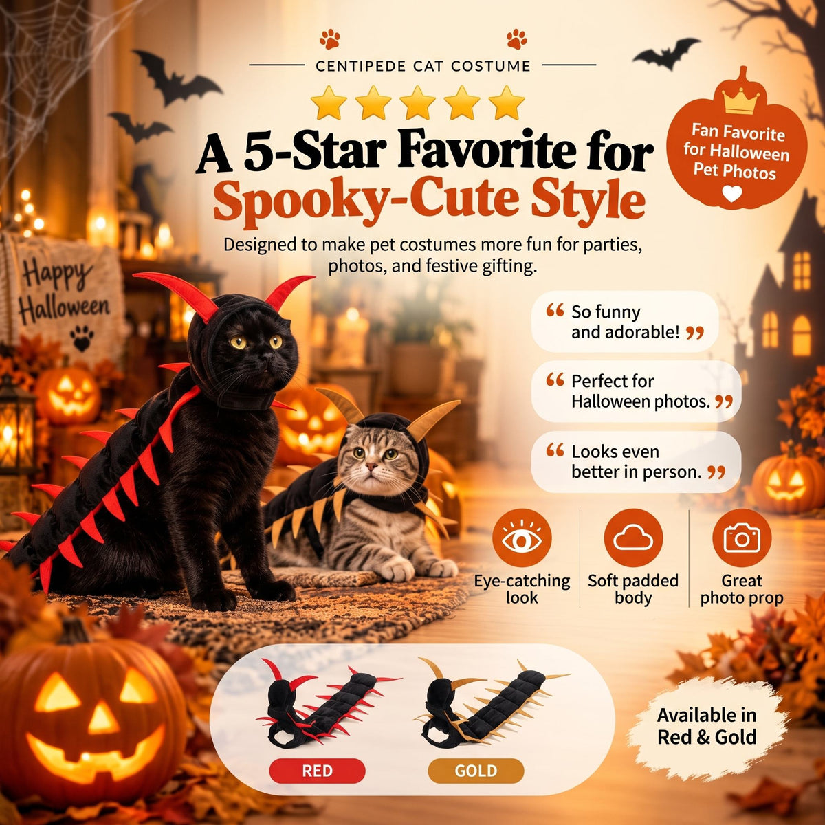 Centipede Cat Costume