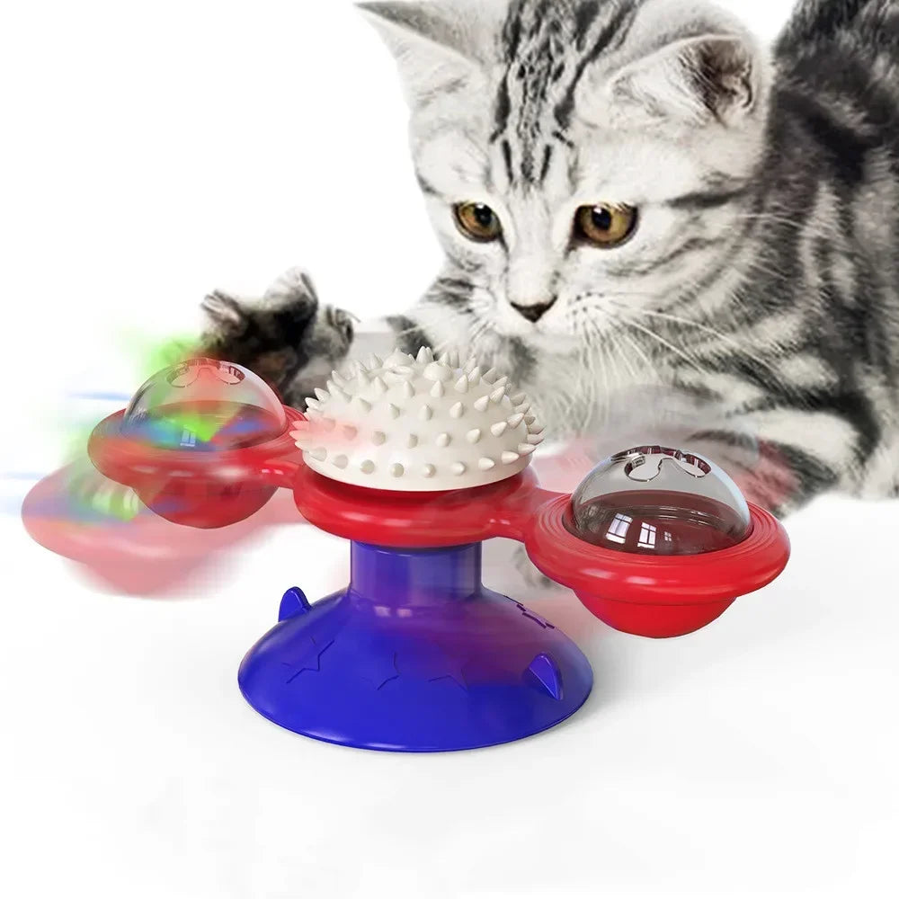 Wall Mount Cat Spinner Toy