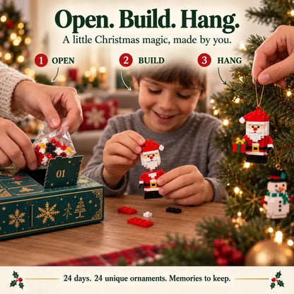 24-Day Mini Christmas Brick Ornament Advent Calendar