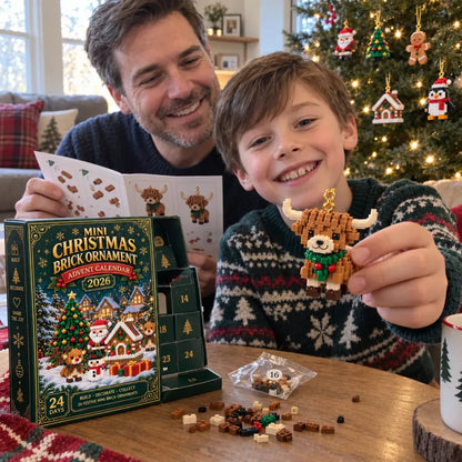 24-Day Mini Christmas Brick Ornament Advent Calendar