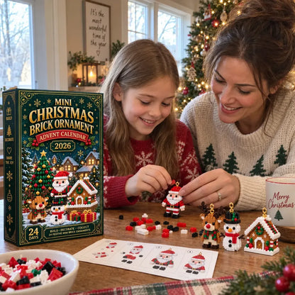24-Day Mini Christmas Brick Ornament Advent Calendar