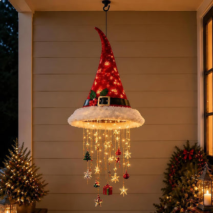 Lighted Santa Hat Hanging Chandelier