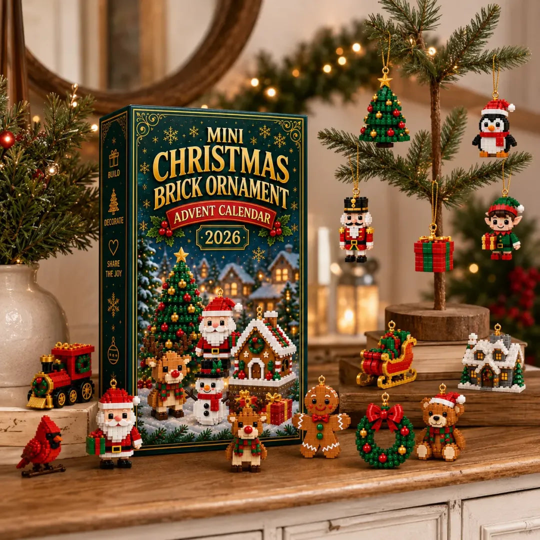 24-Day Mini Christmas Brick Ornament Advent Calendar