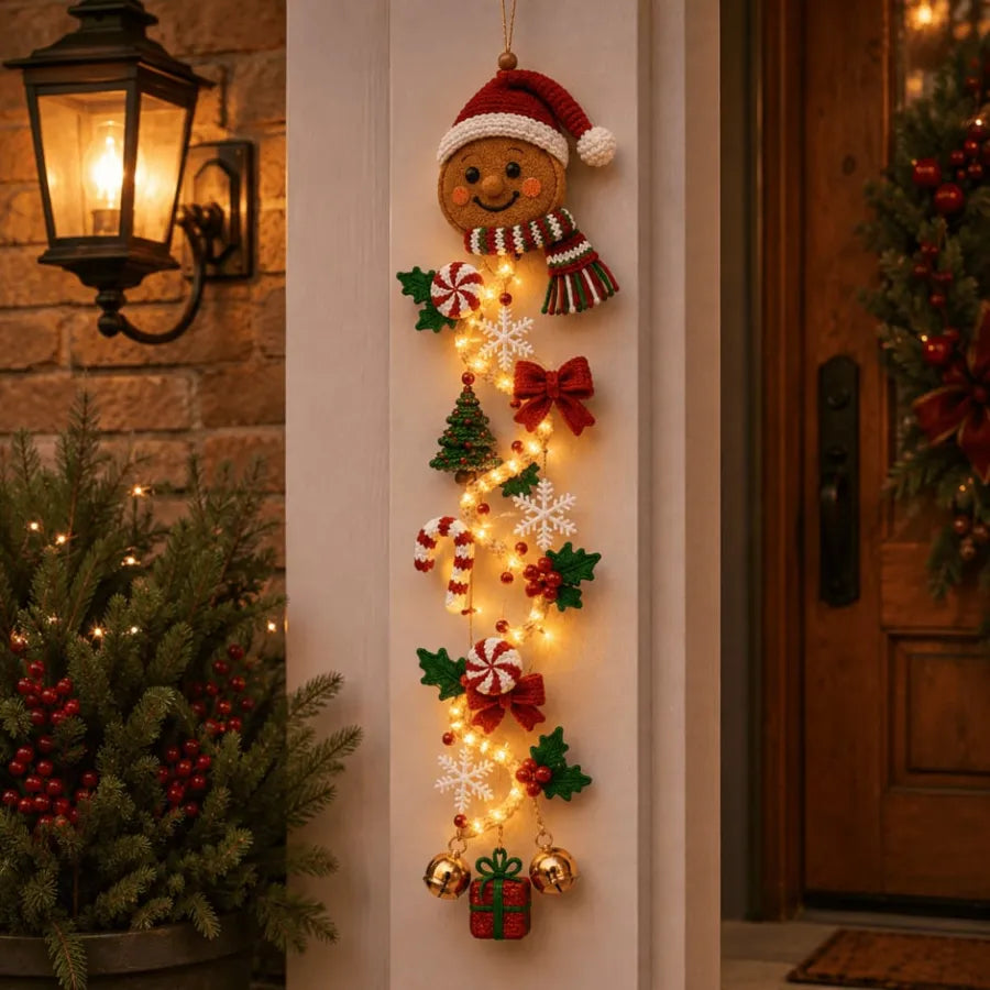Glowing Christmas Door Hanger – 6 Festive Designs