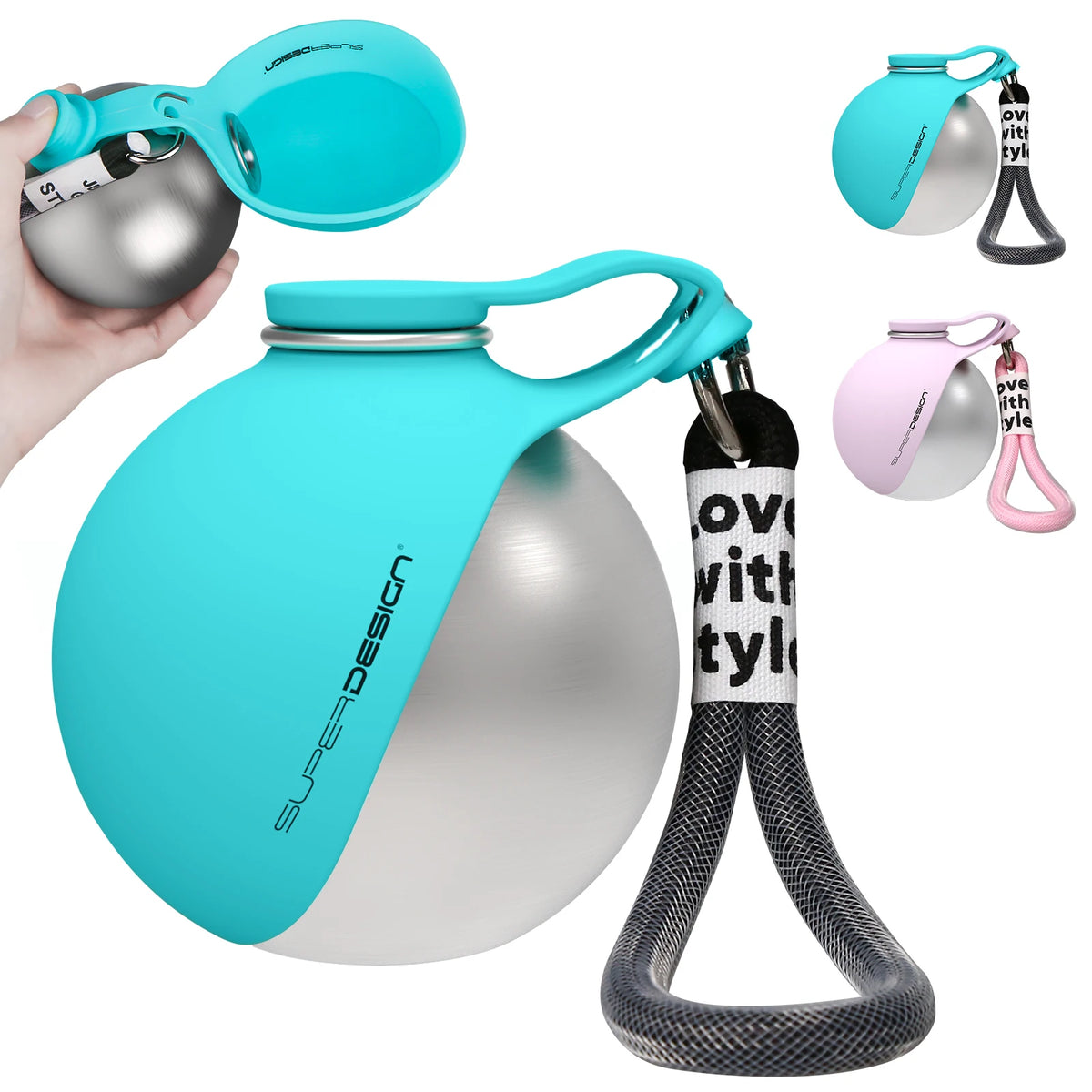 2‑in‑1 Portable Dog Water Bottle for Small Dogs