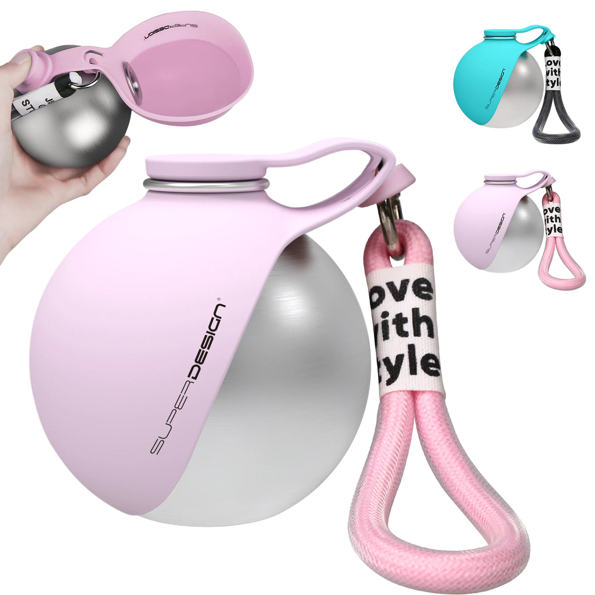 2‑in‑1 Portable Dog Water Bottle for Small Dogs