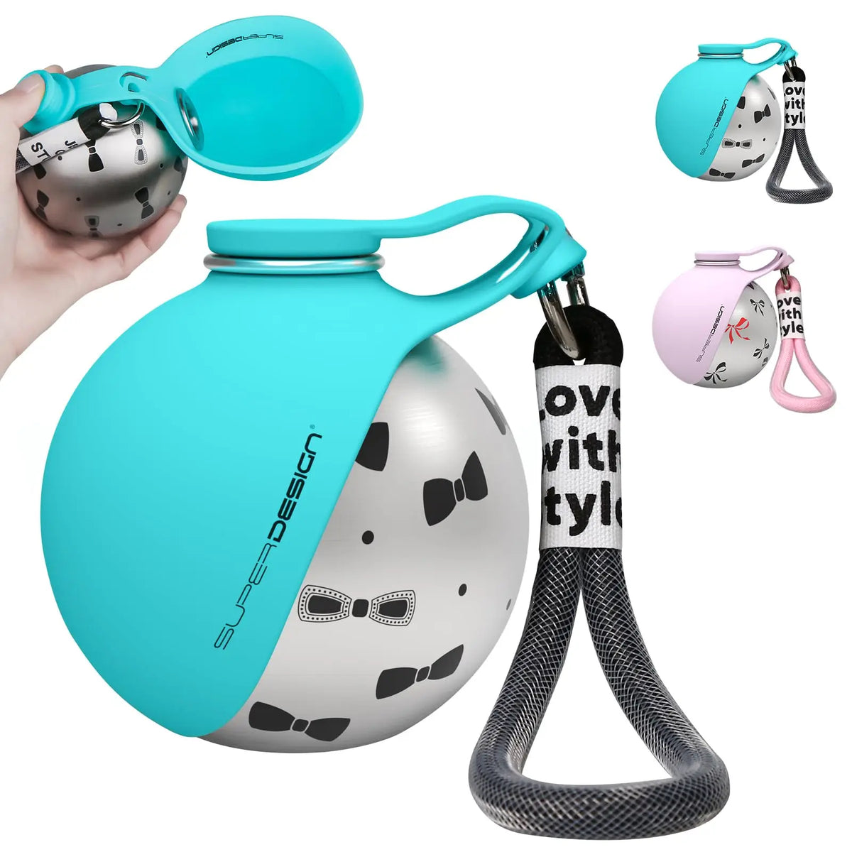 2‑in‑1 Portable Dog Water Bottle for Small Dogs