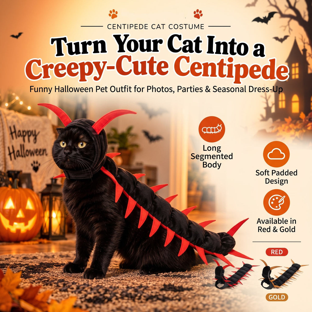 Centipede Cat Costume