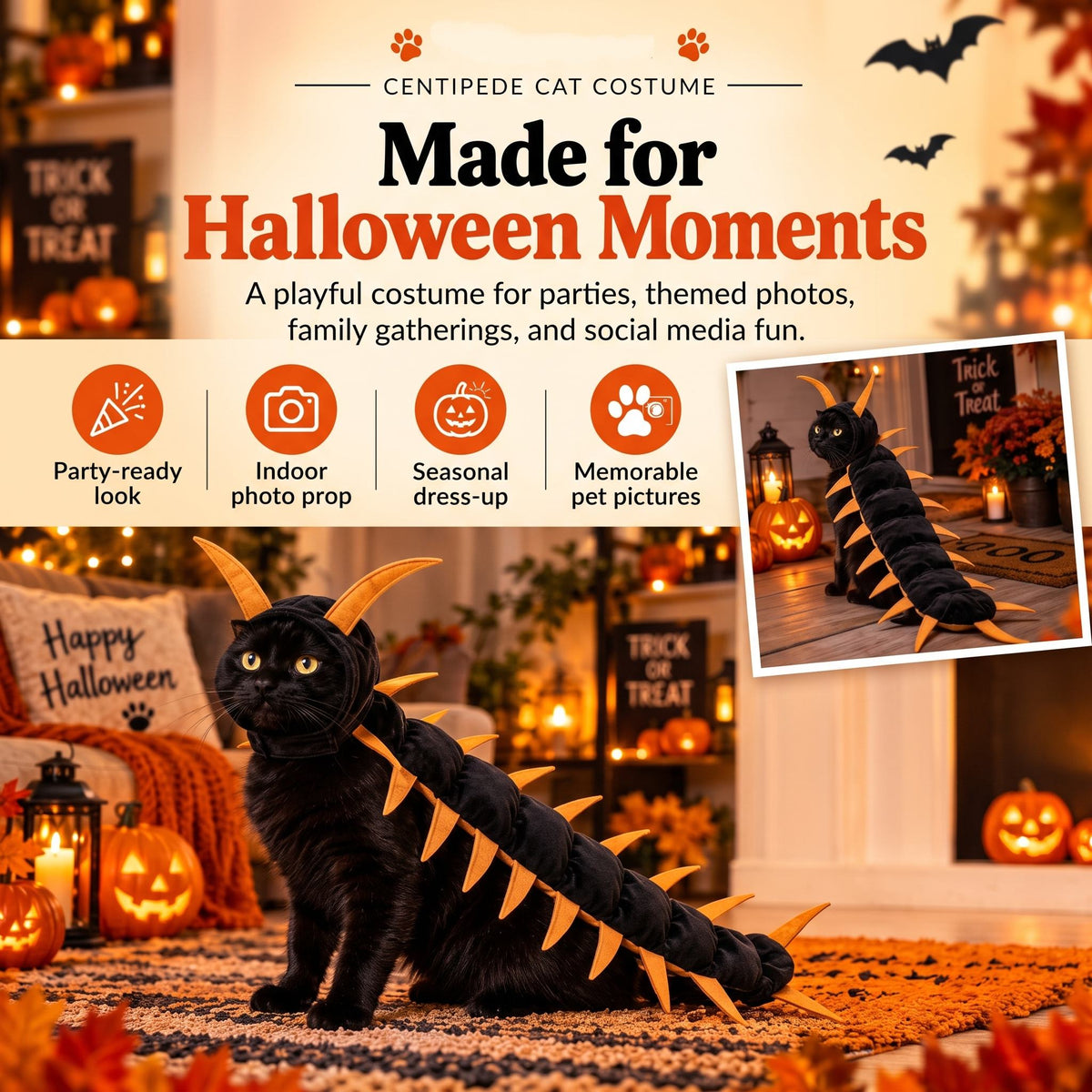 Centipede Cat Costume