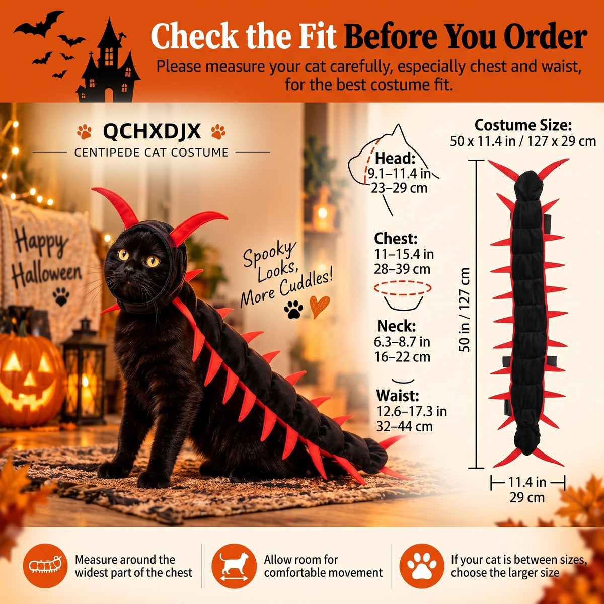 Centipede Cat Costume