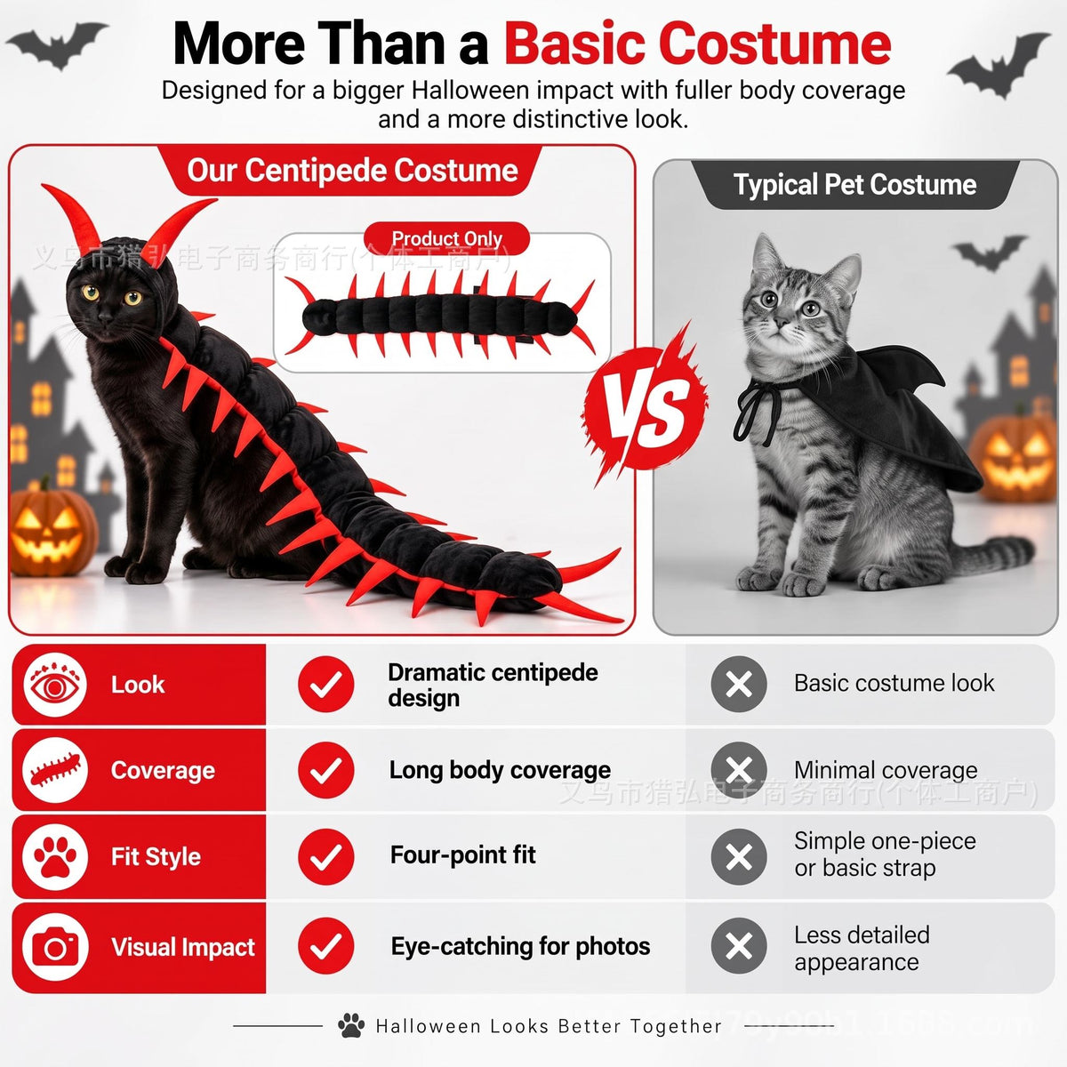Centipede Cat Costume