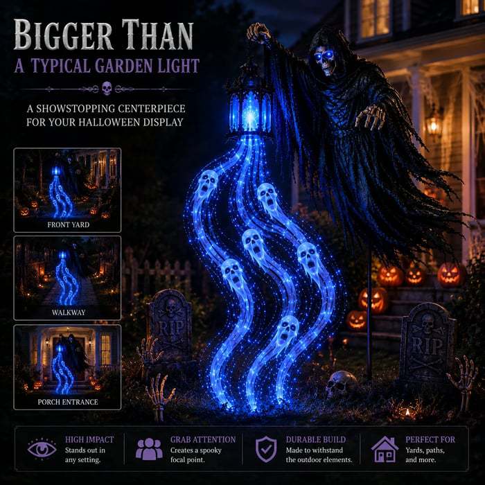 Halloween Soul Harvester Animated Garden Light