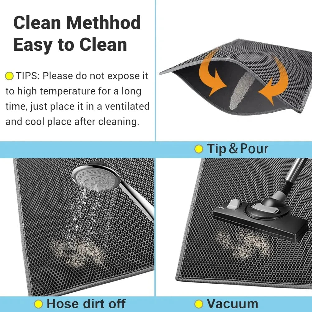 Cat Litter Mat With Gift Double Layer Waterproof Pet