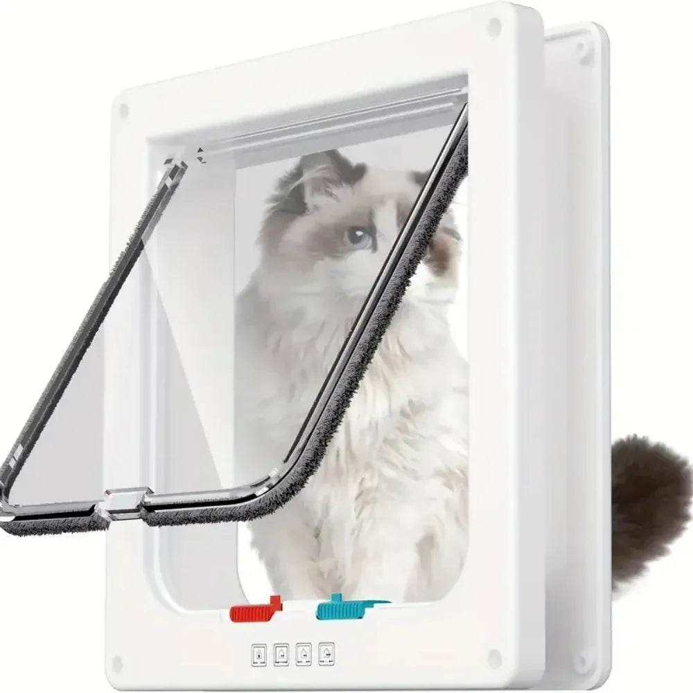 Cat Dog Door Flap Extra with 4 Way Locking Security Flap