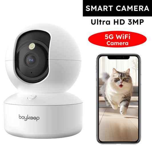 Boykeep 2K Pet Dog Camera with Phone App, 5G/2.4GHz WiFi