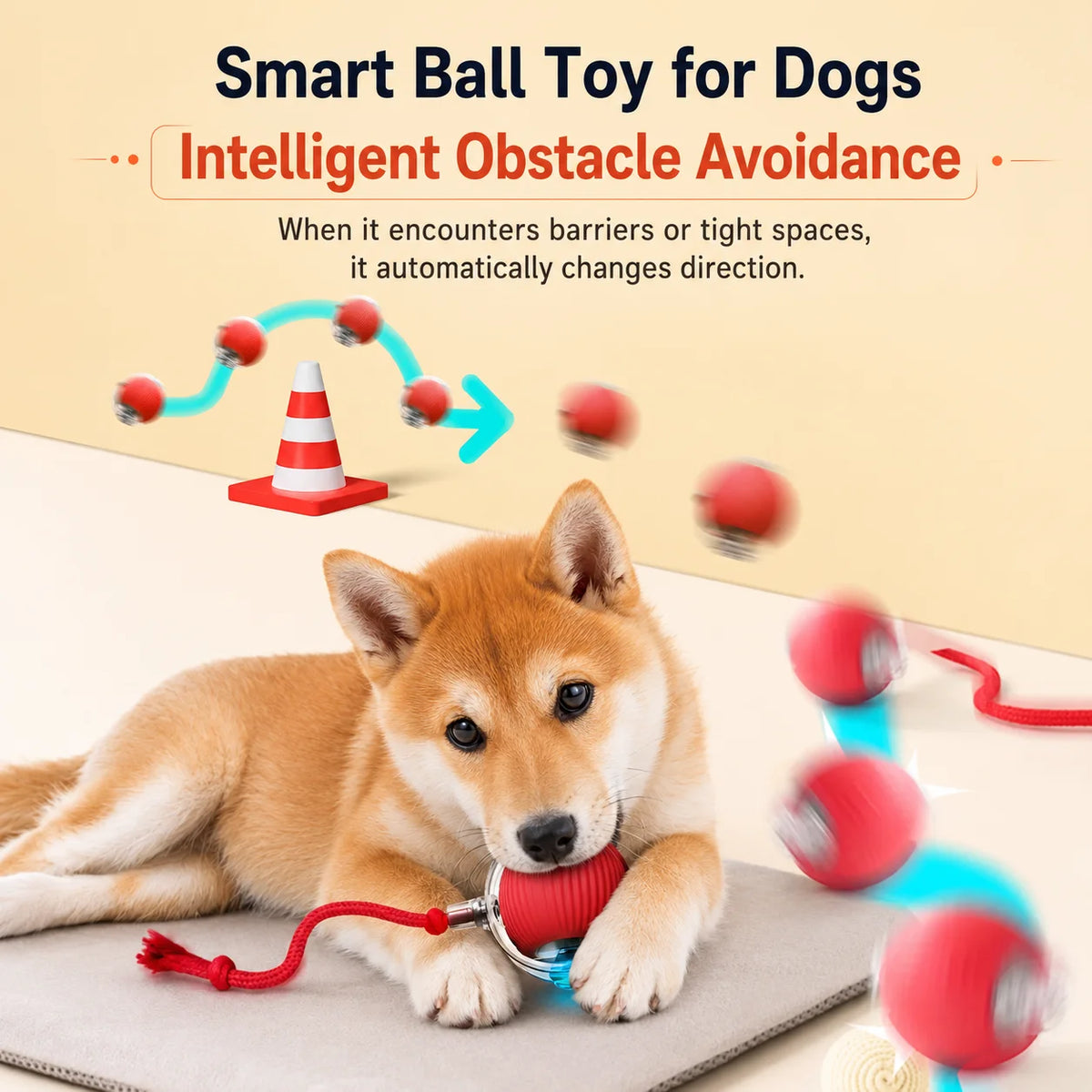 Automatic Rolling Dog Ball Rechargeable