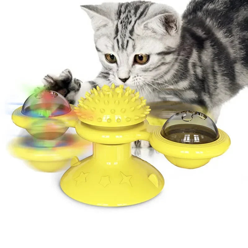 Wall Mount Cat Spinner Toy