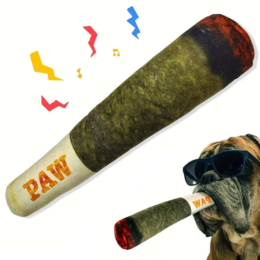 New Interactive Dog Joint Sound Puppy Toy Cigar