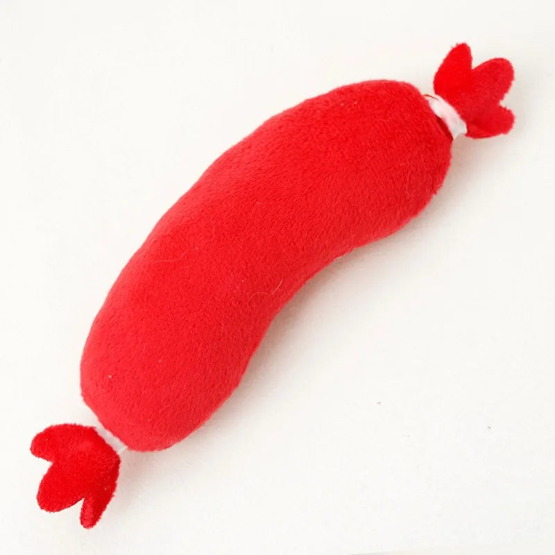 Dog Sound Plush Toy Hot Dog Chewing