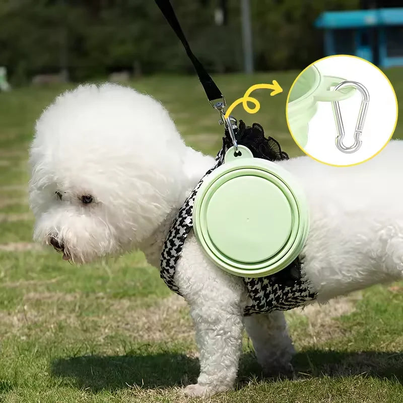 Foldable Silicone Dog Bowl Pet Outdoor Travel