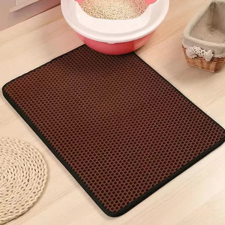 Cat Litter Mat With Gift Double Layer Waterproof Pet