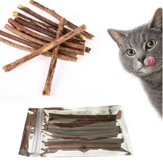 Natural Silvervine Sticks for Cats Teeth Cleaning