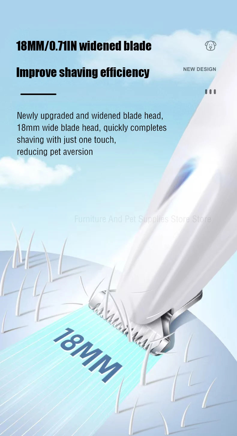 New Dog Paw Trimmer with LED Light Waterproof