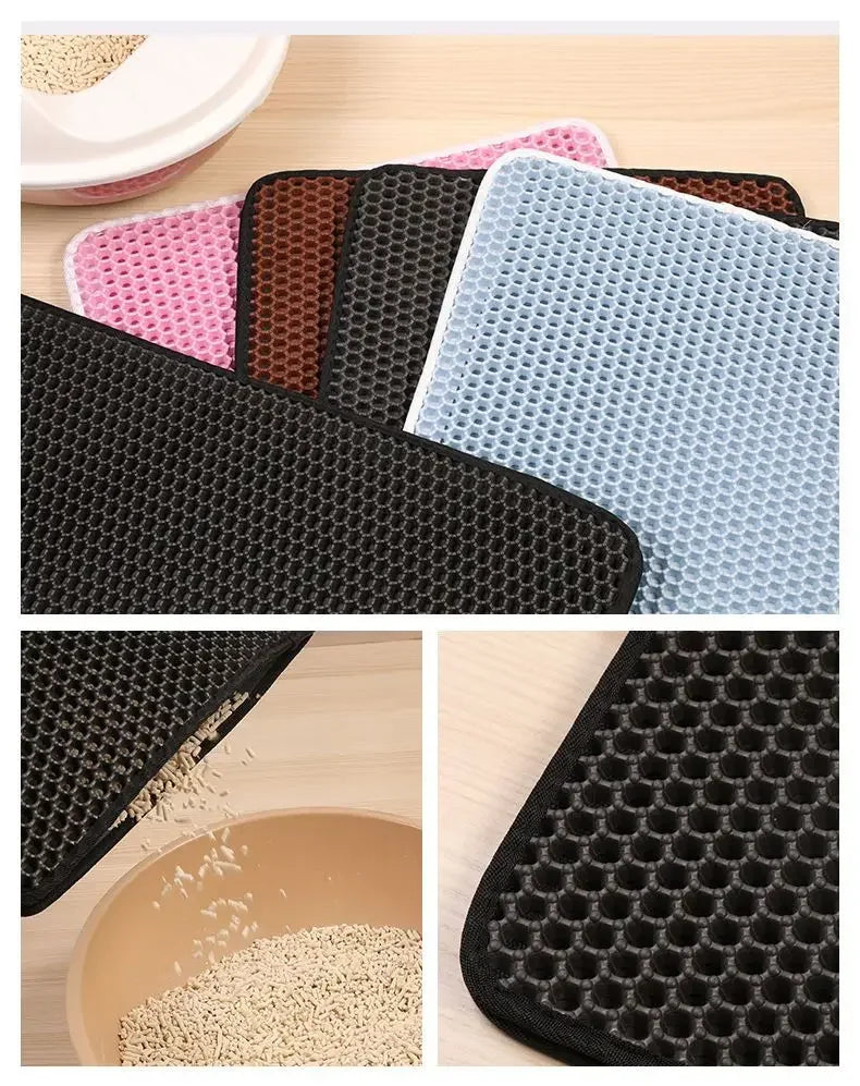 Cat Litter Mat With Gift Double Layer Waterproof Pet