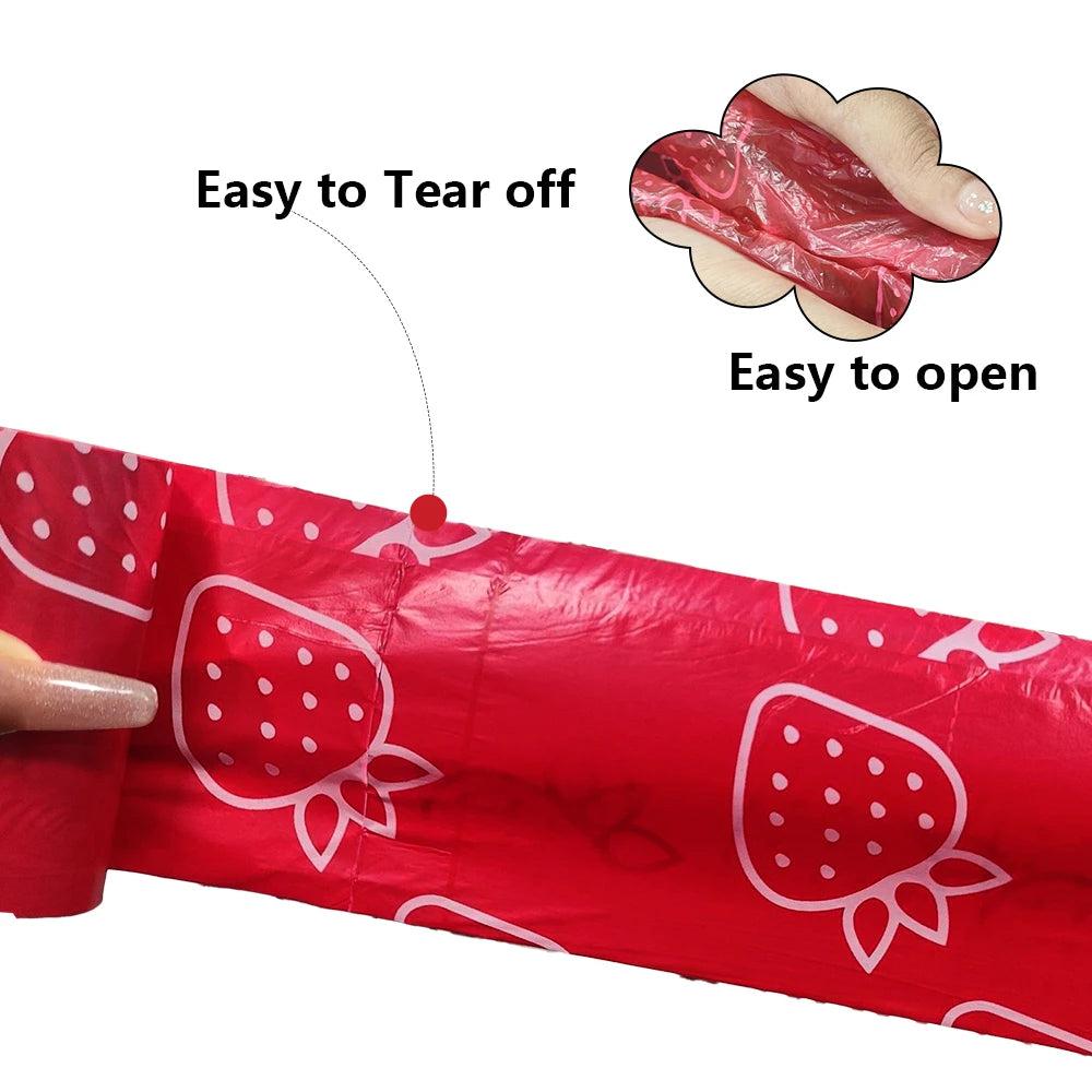 strawberry scented dog poop bags photodegradable