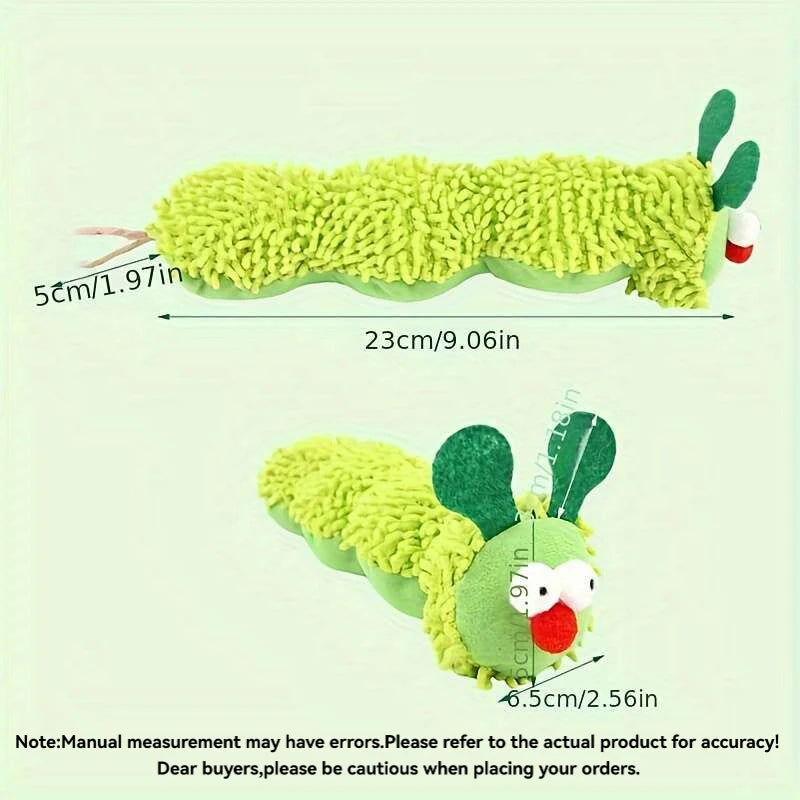 Cat Chew Toys Caterpillar Catnip Molar Toy