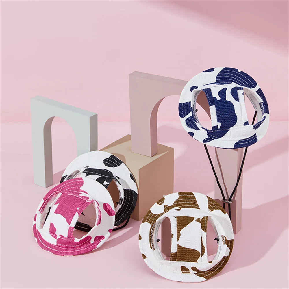 Cute Print Dog Hat Adjustable Pet Cap