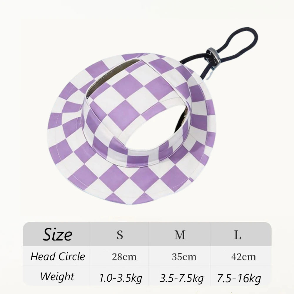 Cute Print Dog Hat Adjustable Pet Cap