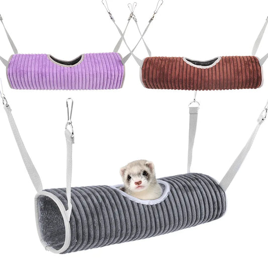 Hamster Hammock Ferret Hide Tunnel Warm Rat