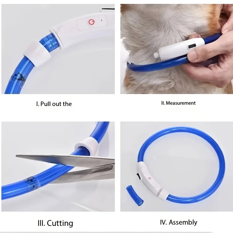 Pet Dog LED Light Collar Luminous Anti-Lost