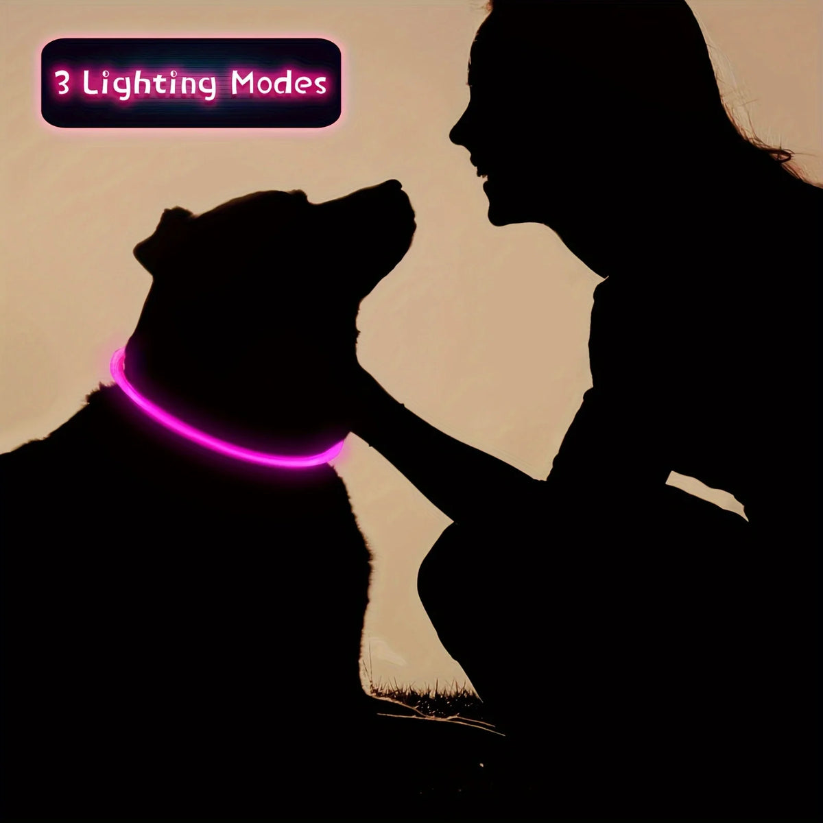 Pet Dog LED Light Collar Luminous Anti-Lost