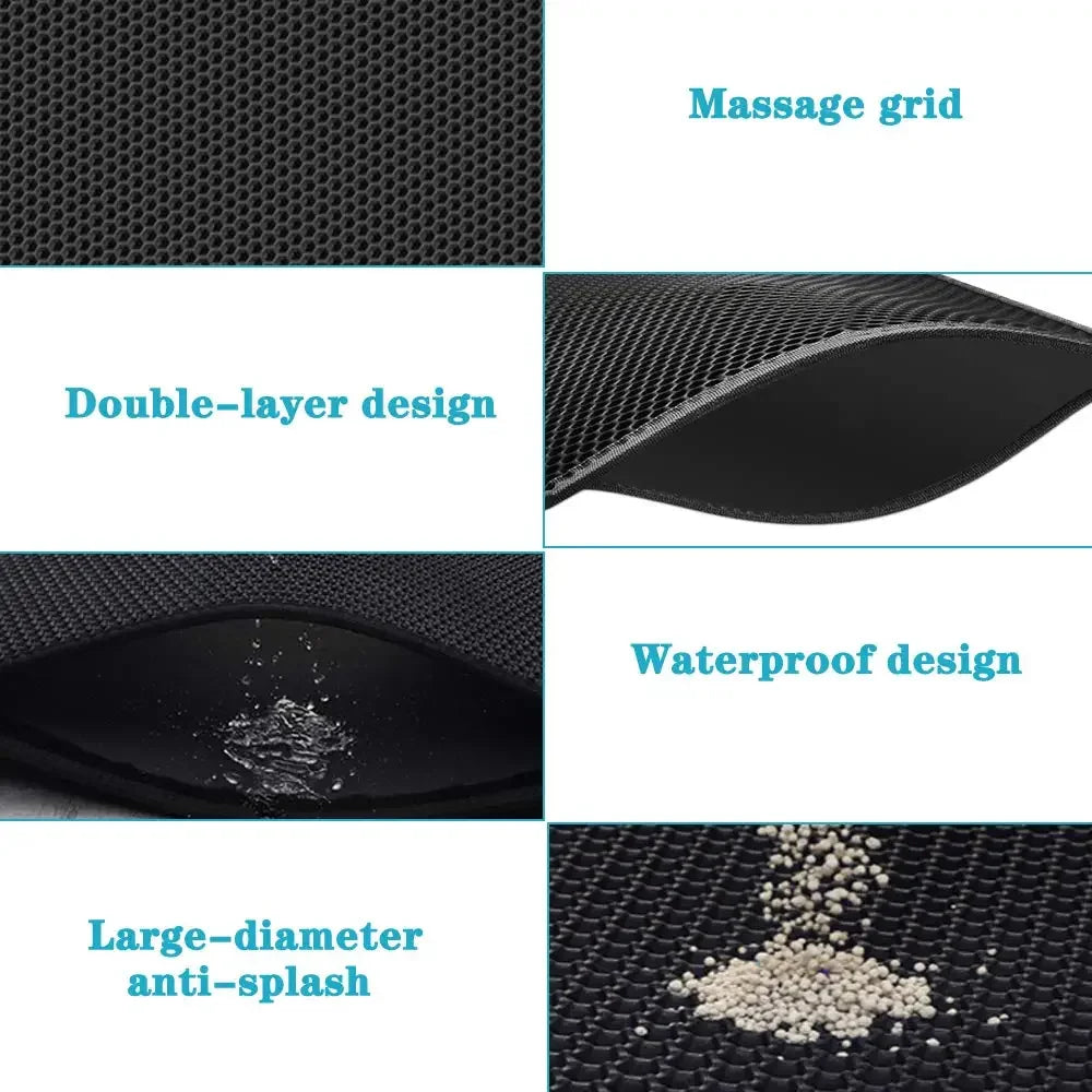 Cat Litter Mat With Gift Double Layer Waterproof Pet