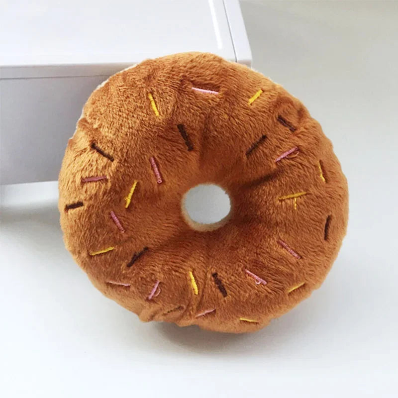 Soft Dog Donuts Plush Pet Dog Toys