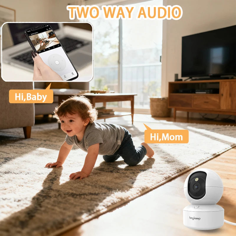 Boykeep 2K Pet Dog Camera with Phone App, 5G/2.4GHz WiFi