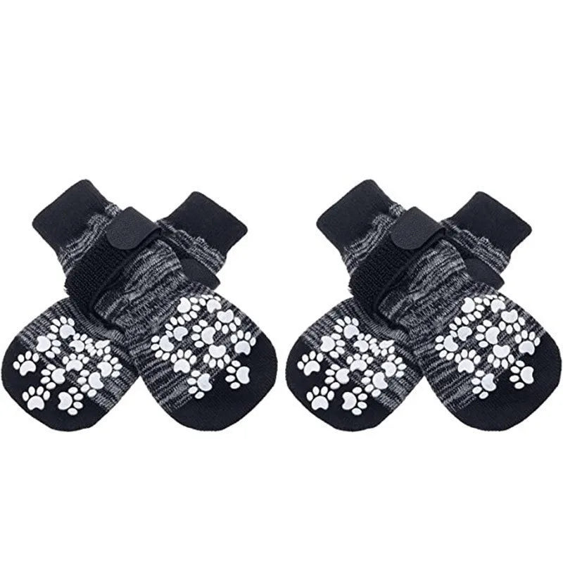 4Pcs/ set Anti Slip Dog Socks