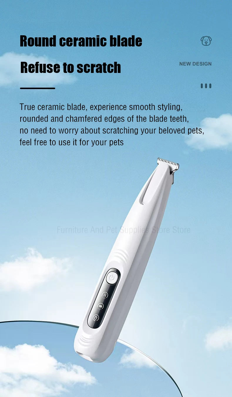 New Dog Paw Trimmer with LED Light Waterproof