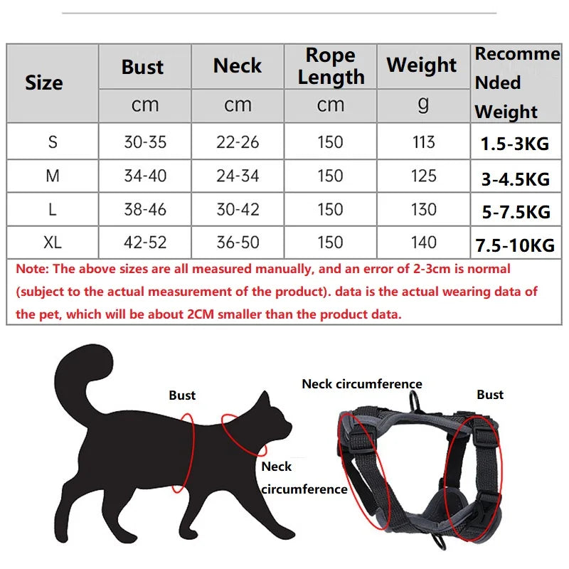 Cat Harness and Leash Set