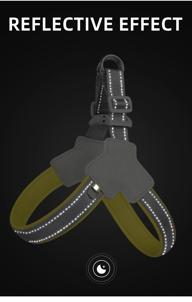 Reflective No‑Pull Vest Dog Harness