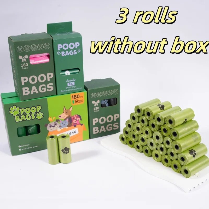 180PCS leakproof dog poop bags