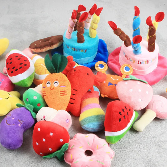 Pet Toys Plush Squeaky Toy Bite-Resistant Clean