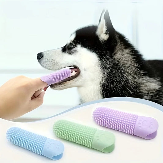 Soft Silicone Dog Toothbrush 360° Finger