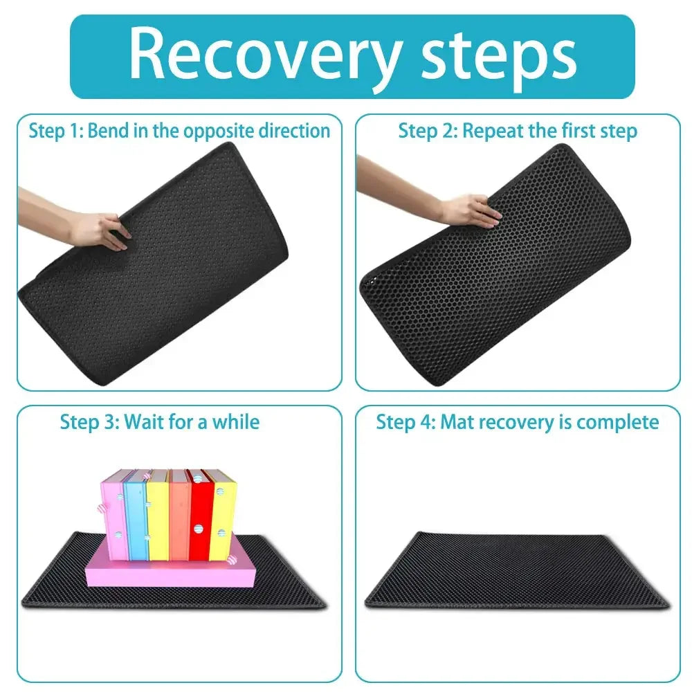 Cat Litter Mat With Gift Double Layer Waterproof Pet