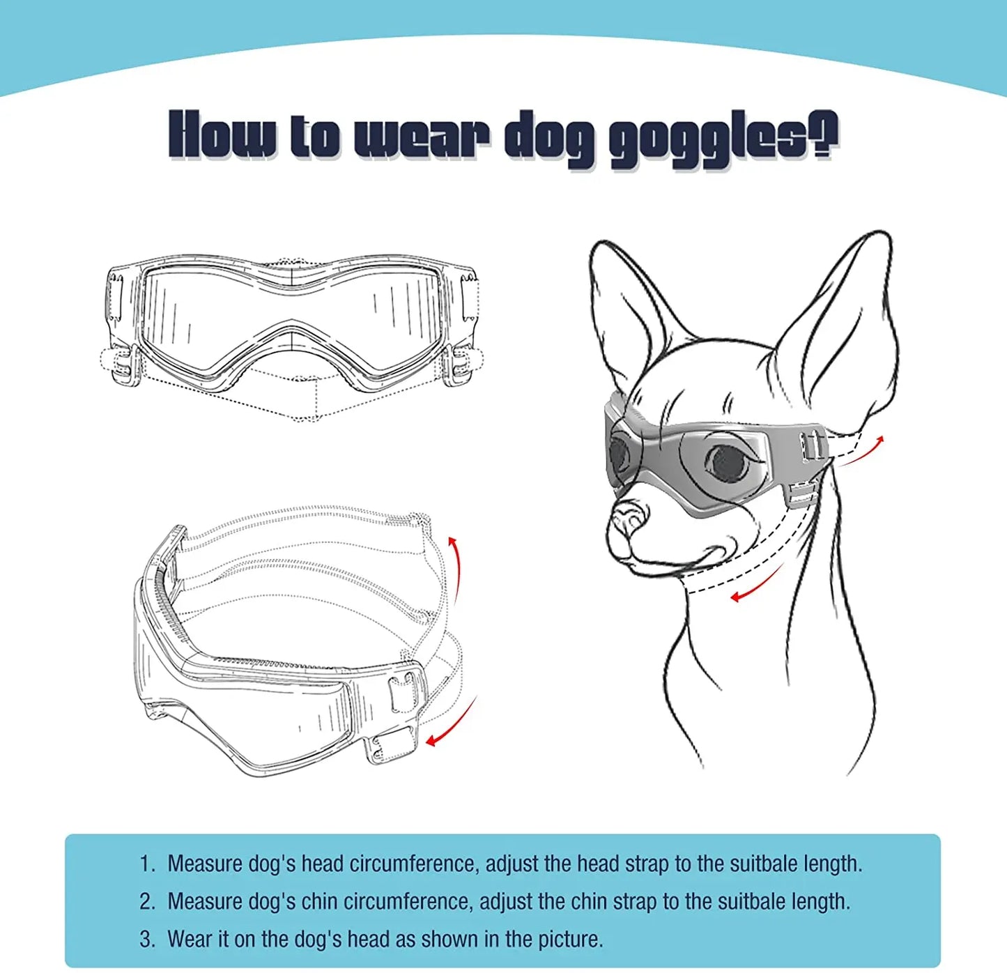 Dog Outdoor UV Protection Sunglasses