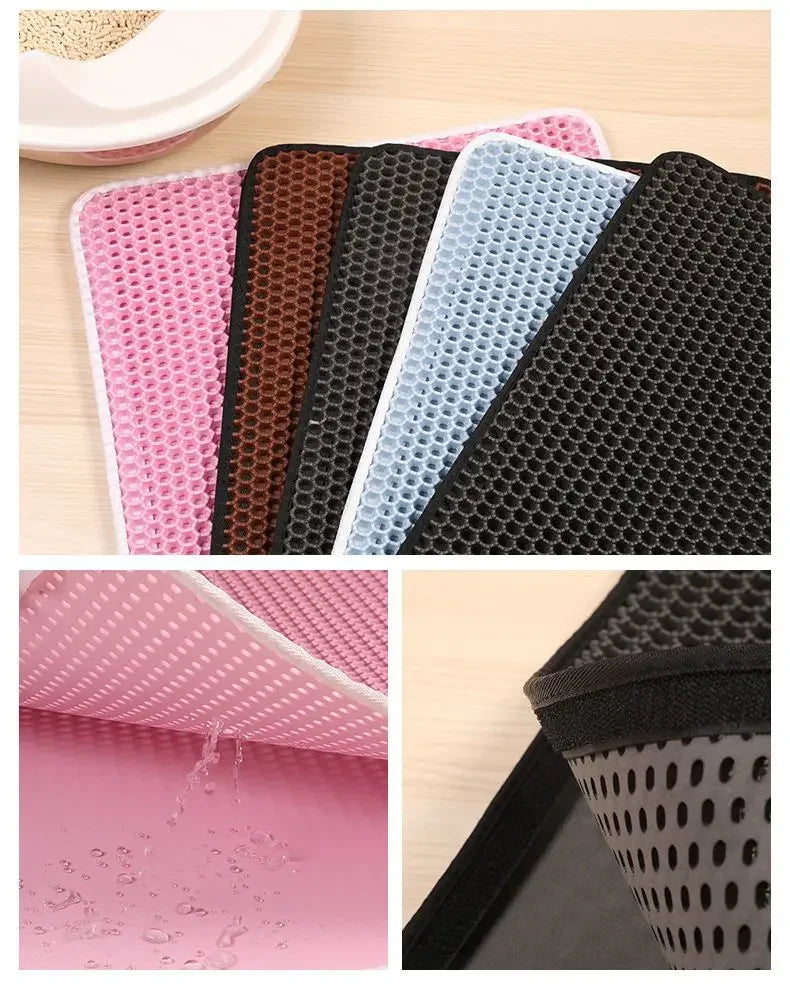 Cat Litter Mat With Gift Double Layer Waterproof Pet