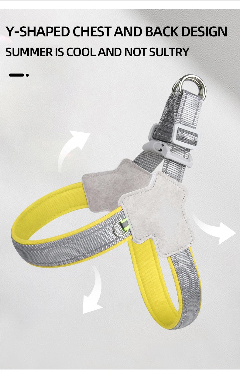 Reflective No‑Pull Vest Dog Harness